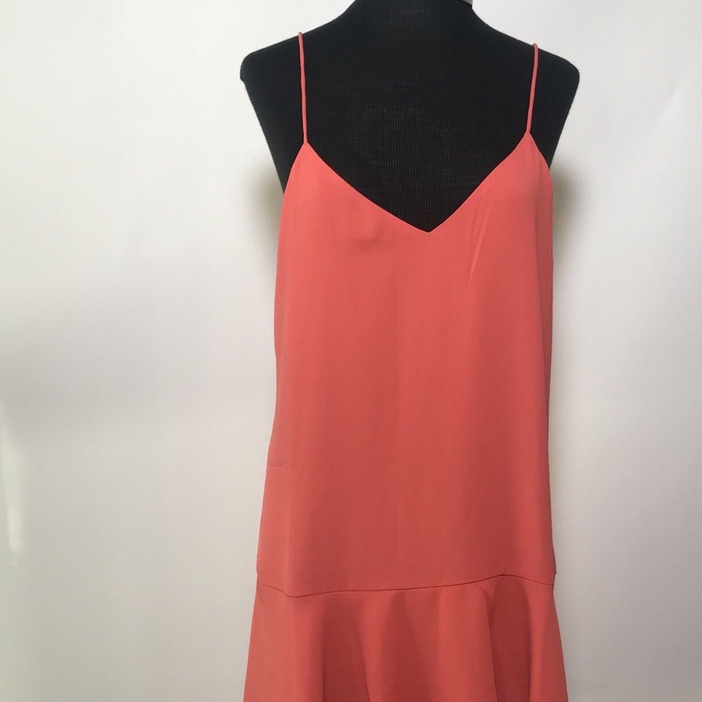 Cooper & Ella Ruffle Dress Coral